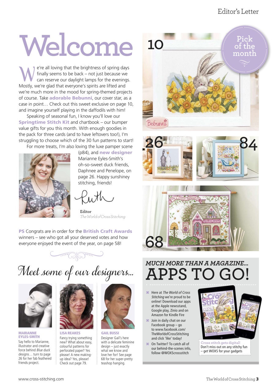 The World of Cross Stitching Preview Pages