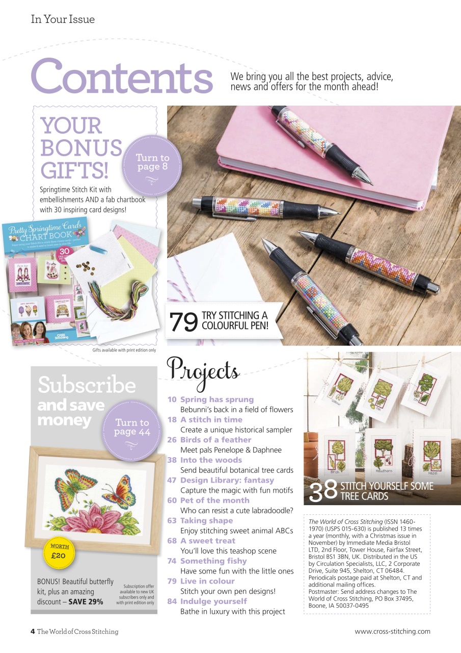 The World of Cross Stitching Preview Pages