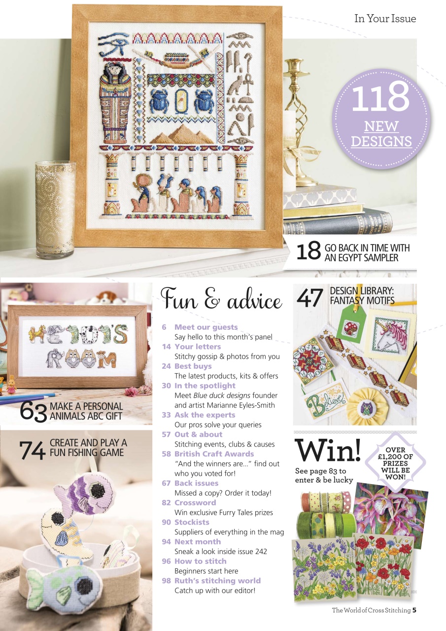 The World of Cross Stitching Preview Pages