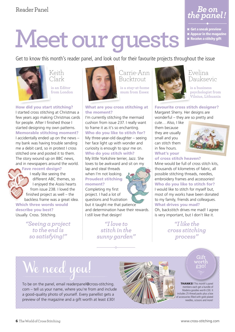 The World of Cross Stitching Preview Pages