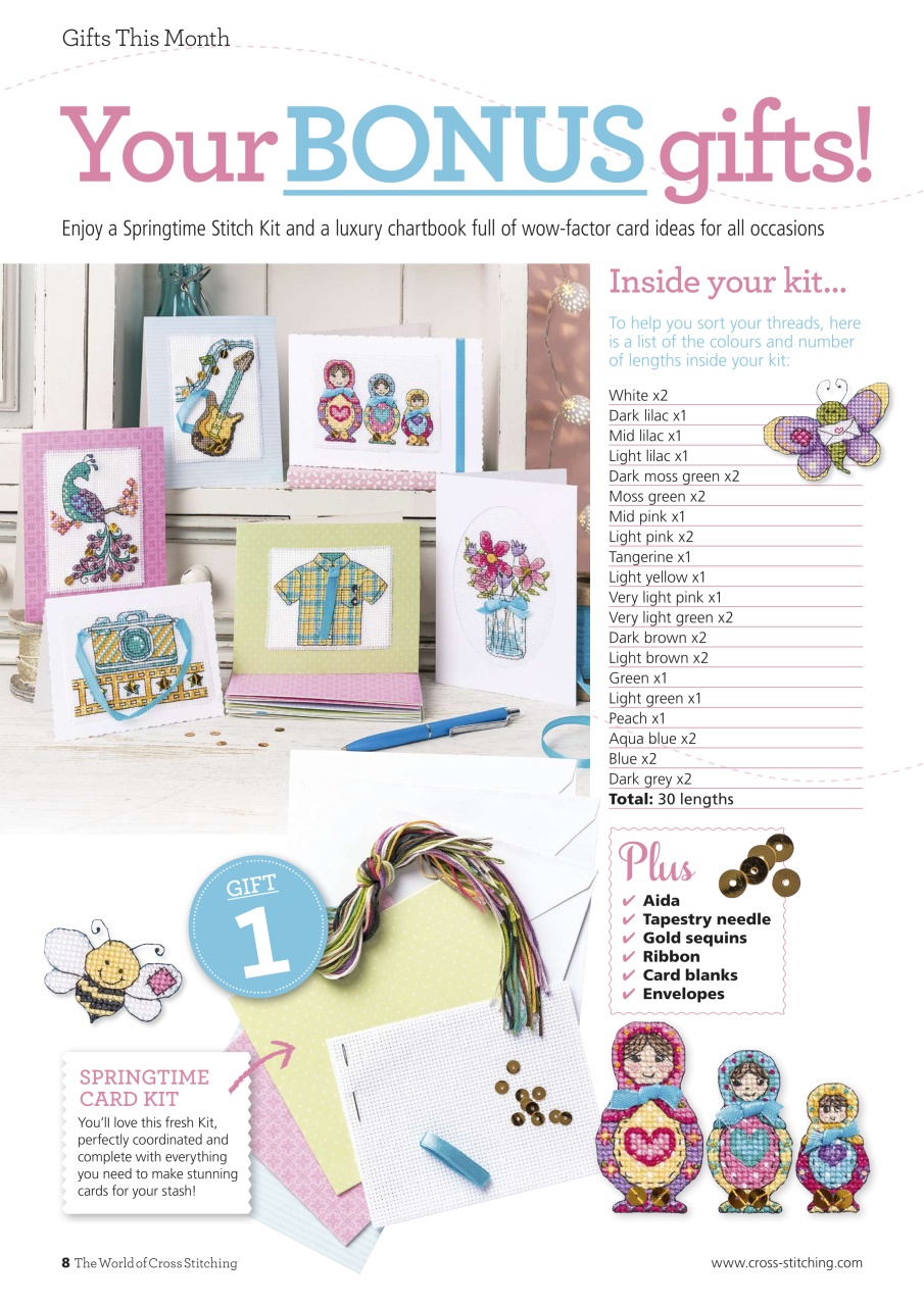 The World of Cross Stitching Preview Pages