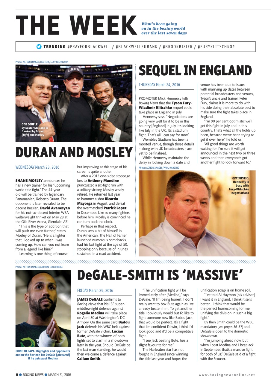 Boxing News Preview Pages