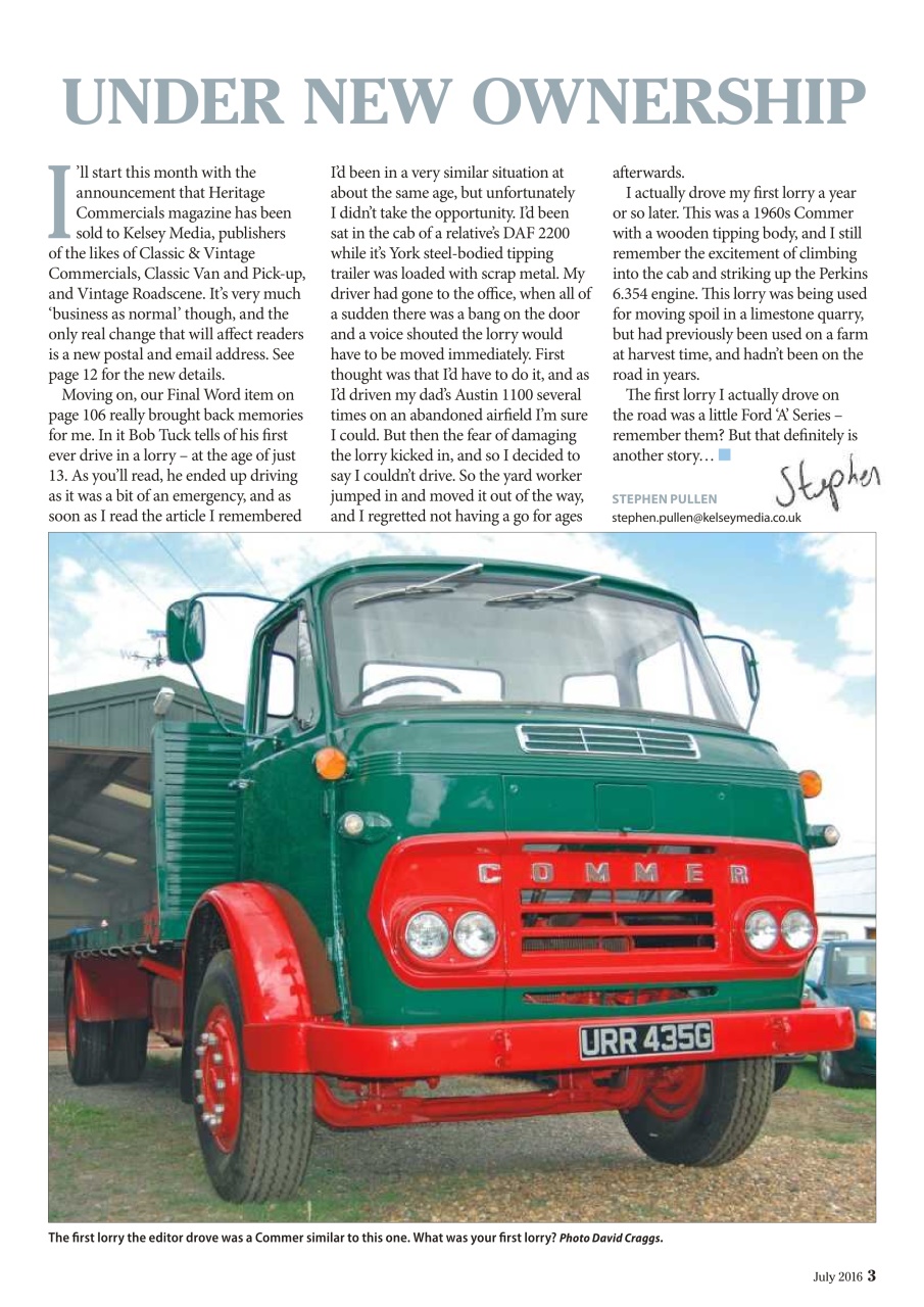 Heritage Commercials Magazine Preview Pages