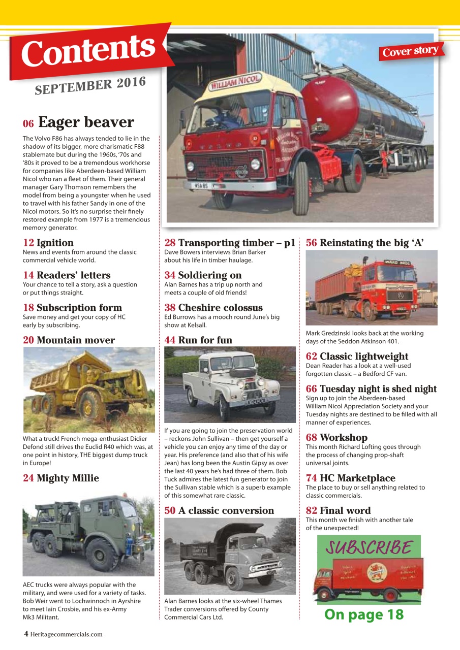 Heritage Commercials Magazine Preview Pages