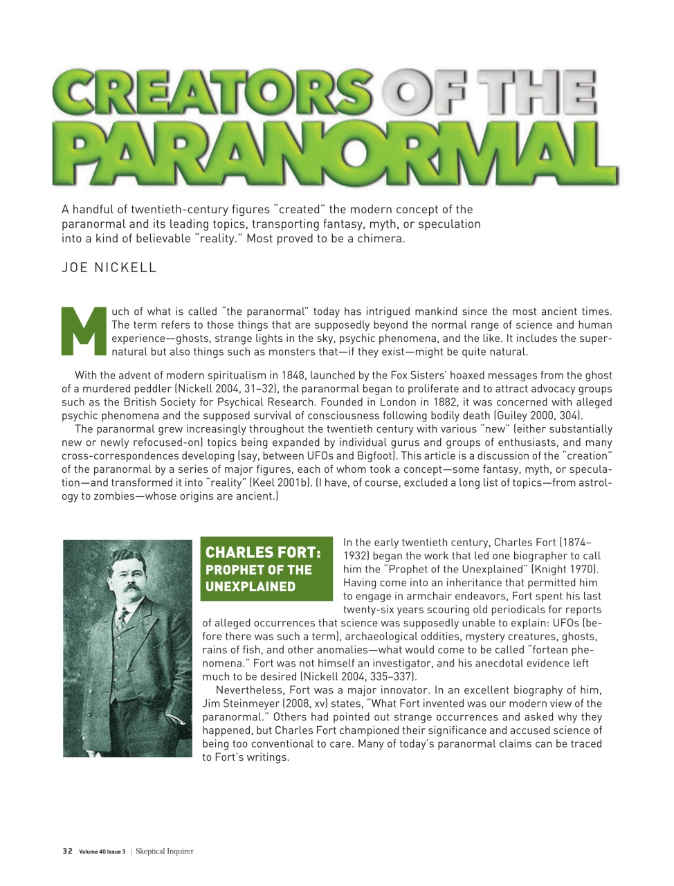 Skeptical Inquirer Preview Pages