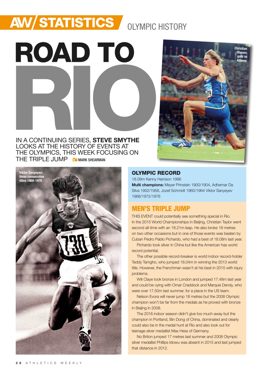 AW – Athletics Weekly Magazine Preview Pages