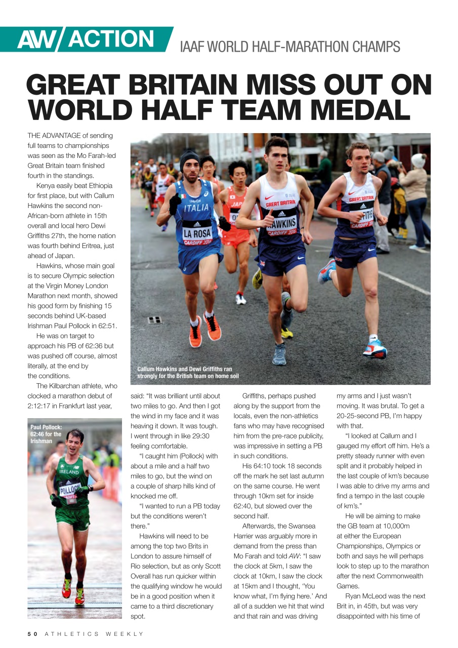 AW – Athletics Weekly Magazine Preview Pages