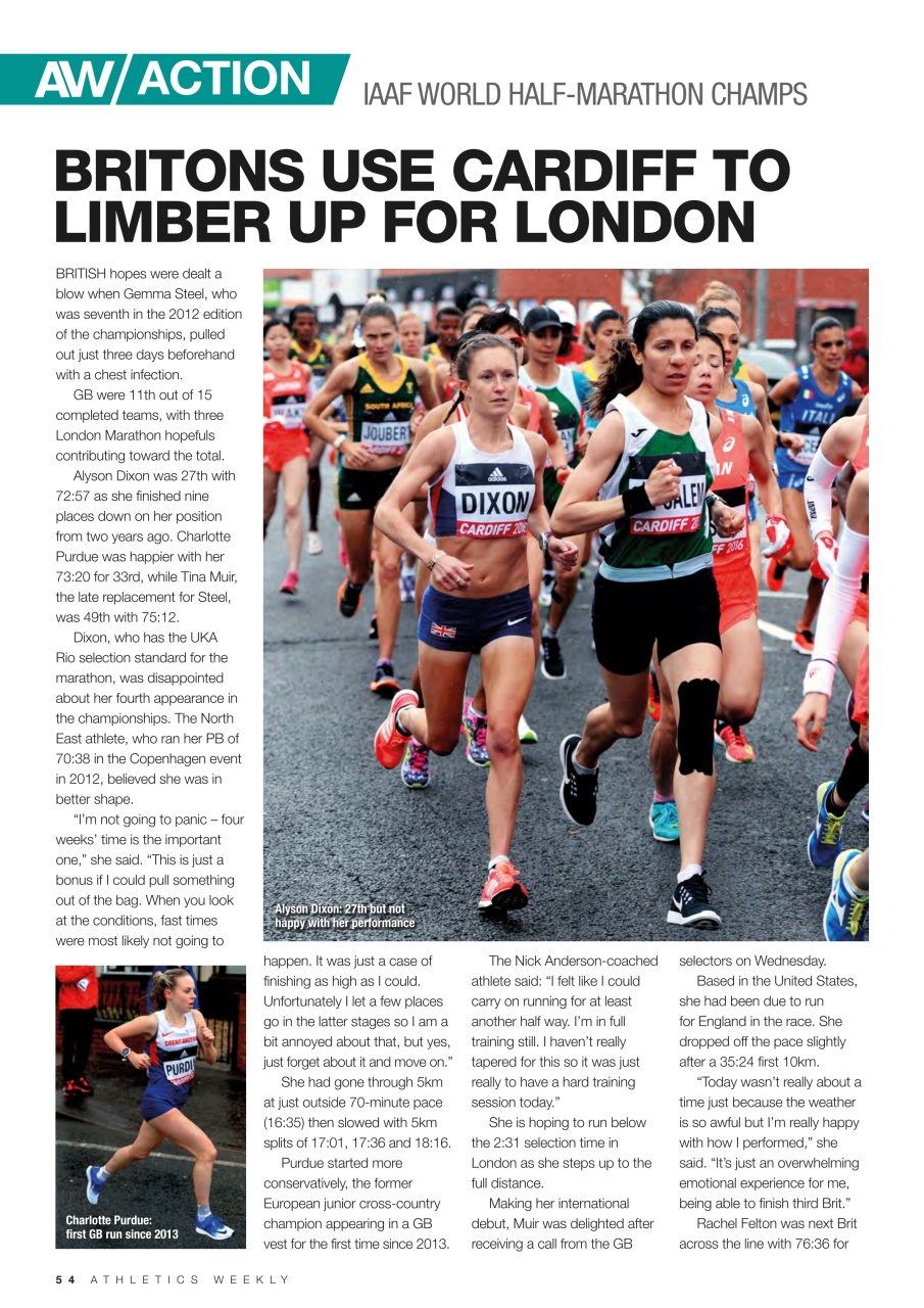 AW – Athletics Weekly Magazine Preview Pages