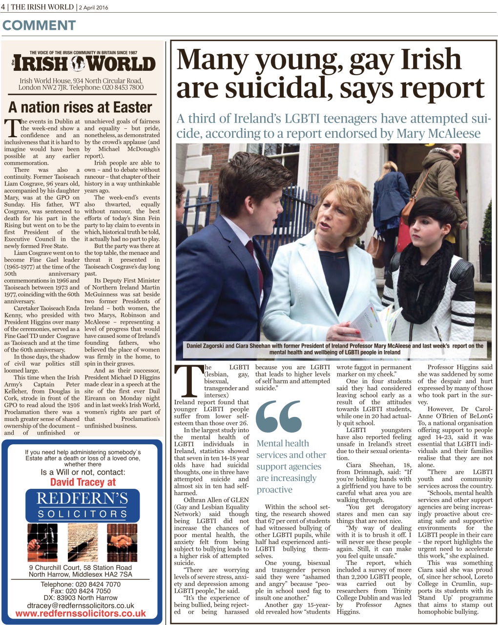 Irish World Preview Pages