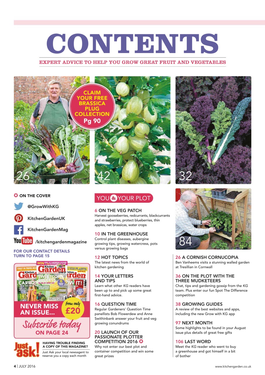 Kitchen Garden Magazine Preview Pages