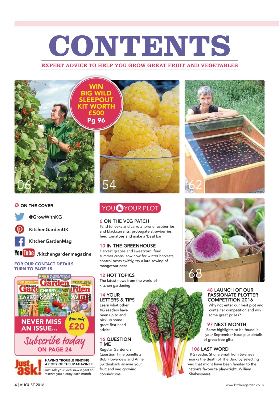 Kitchen Garden Magazine Preview Pages