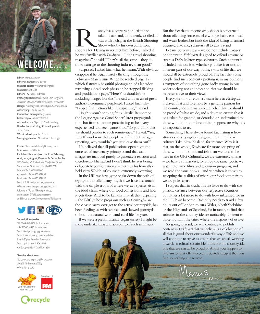 Fieldsports Journal Preview Pages