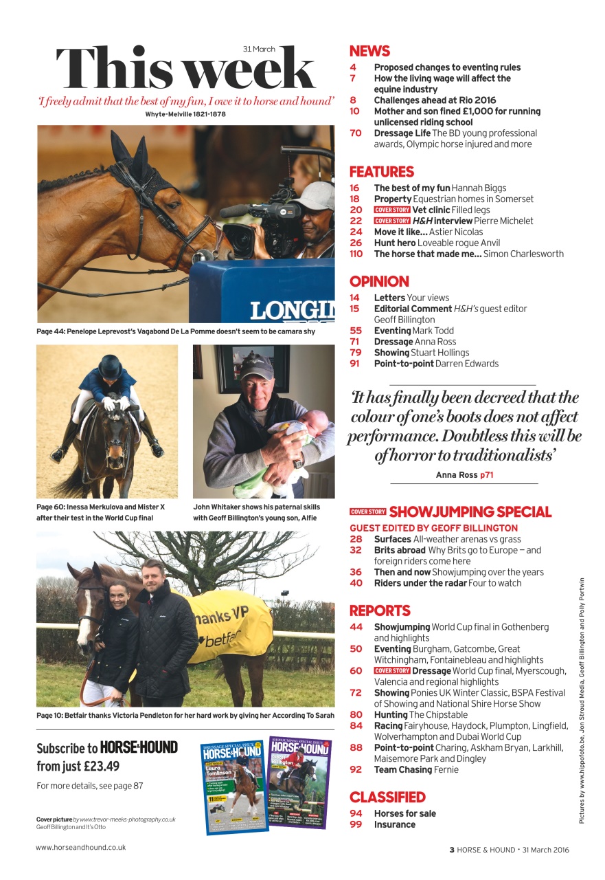 Horse & Hound Preview Pages