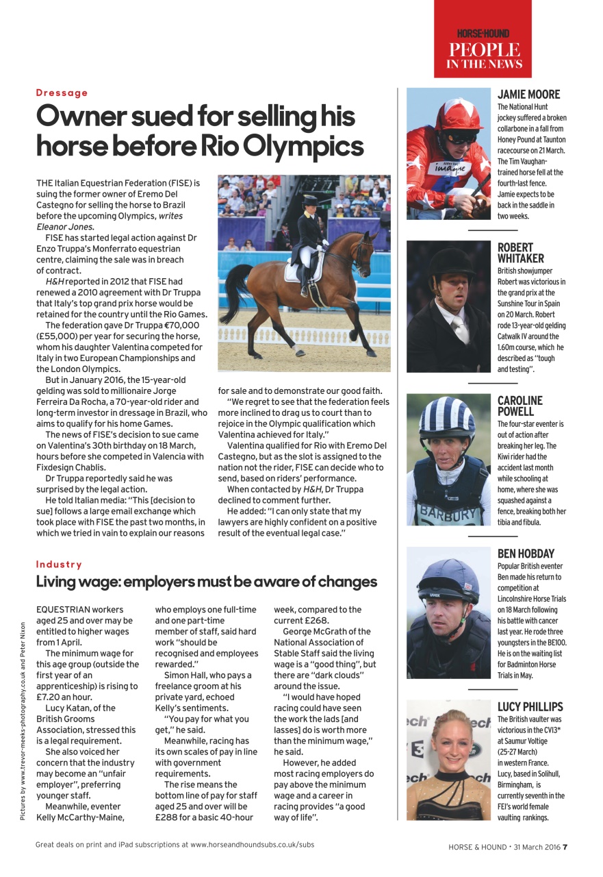 Horse & Hound Preview Pages