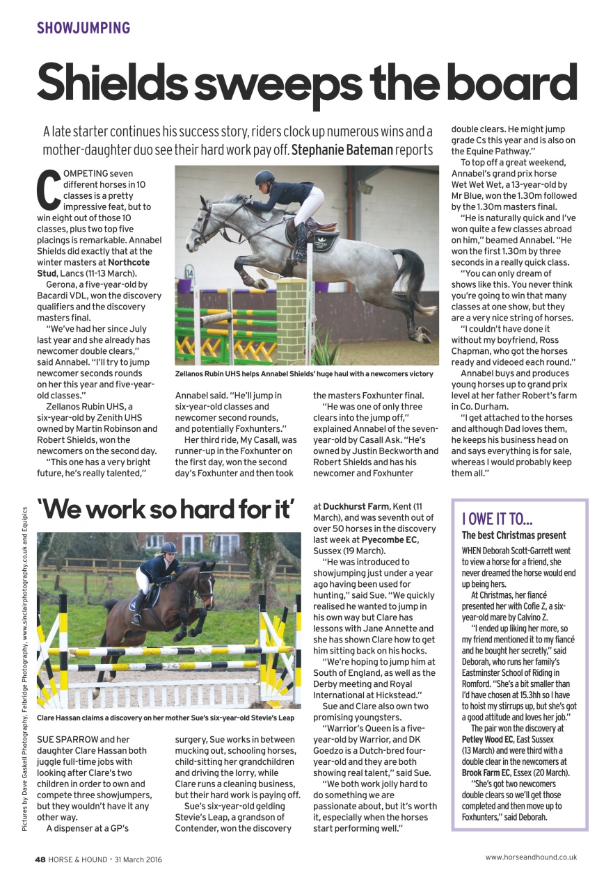 Horse & Hound Preview Pages