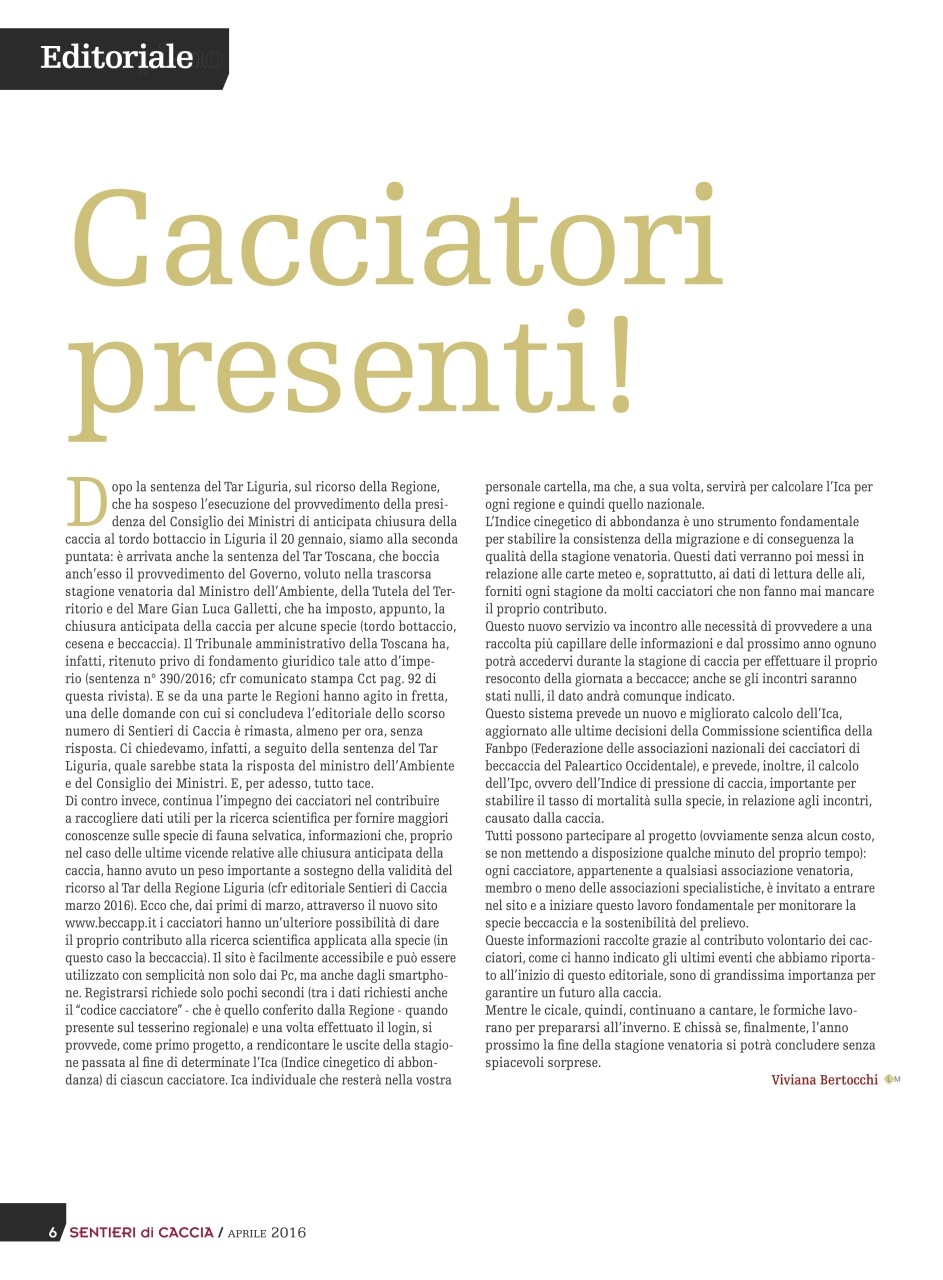 SENTIERI DI CACCIA Preview Pages