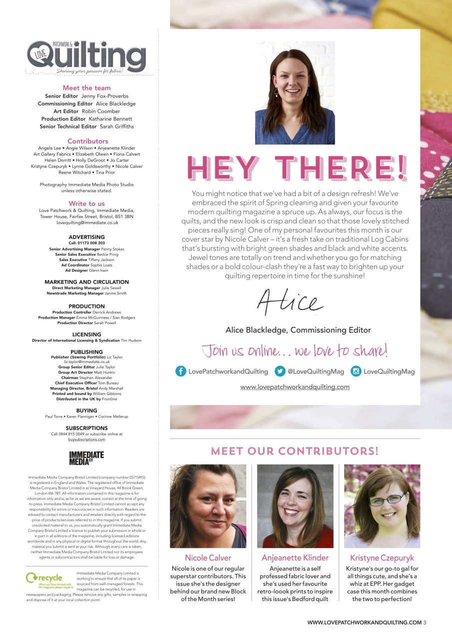 Love Patchwork & Quilting Preview Pages