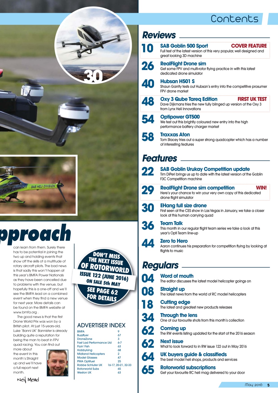 Radio Control Rotor World Preview Pages
