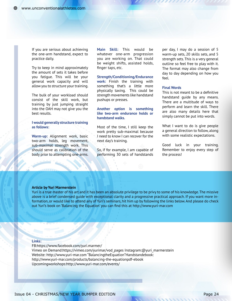 Unconventional Athletes Magazine Preview Pages