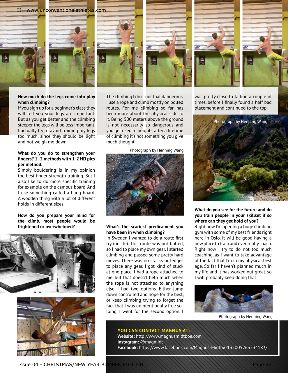 Unconventional Athletes Magazine Preview Pages