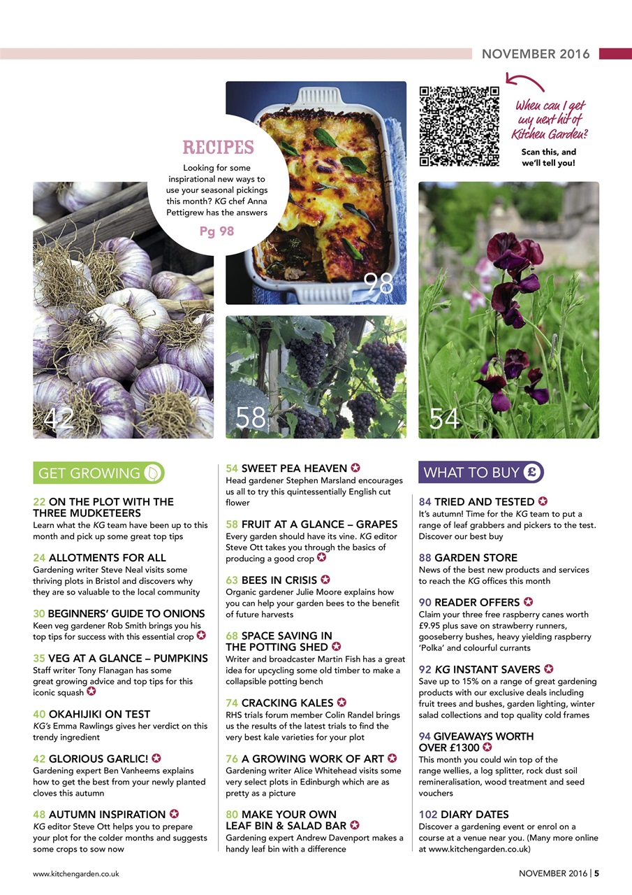 Kitchen Garden Magazine Preview Pages