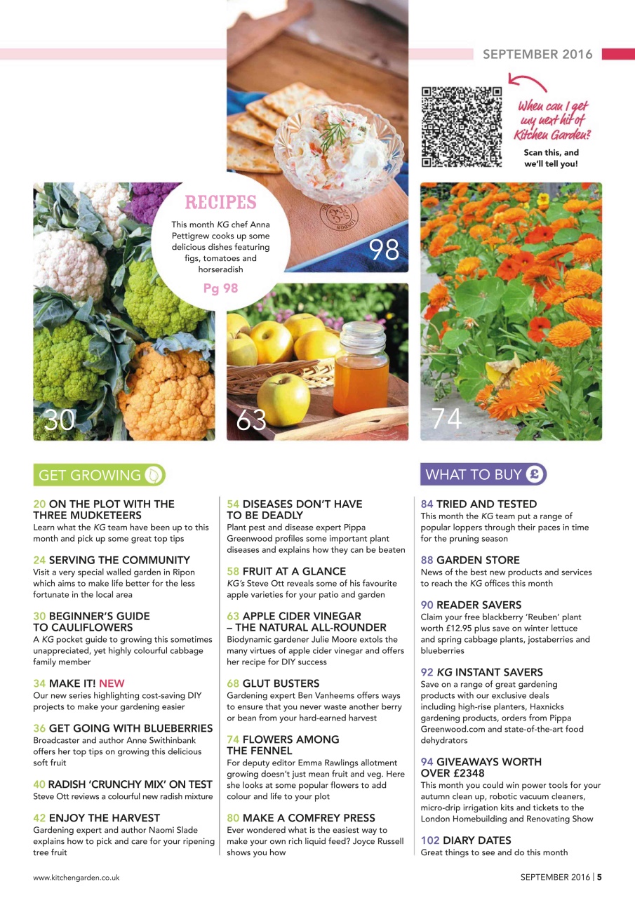 Kitchen Garden Magazine Preview Pages