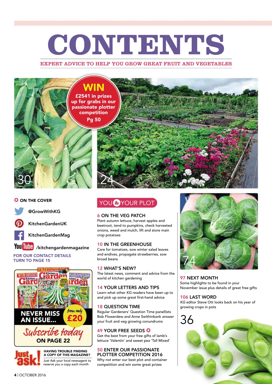 Kitchen Garden Magazine Preview Pages