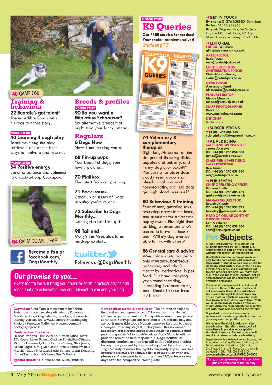 Dogs Monthly Preview Pages
