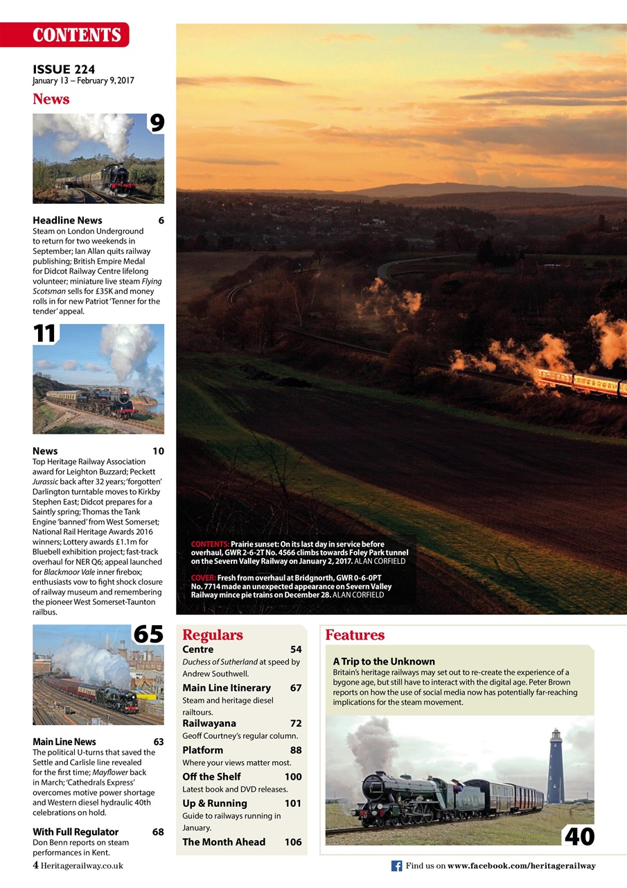 Heritage Railway Preview Pages