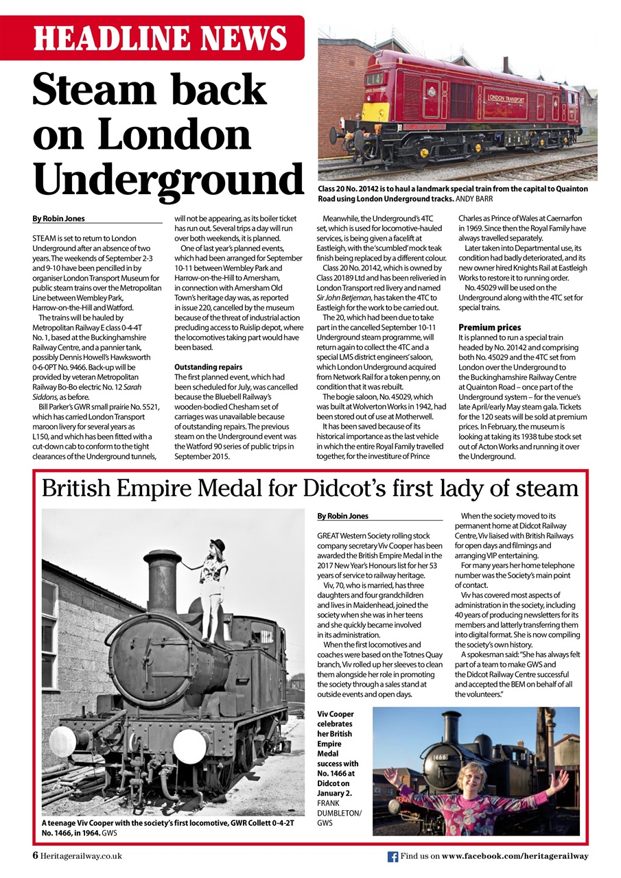 Heritage Railway Preview Pages