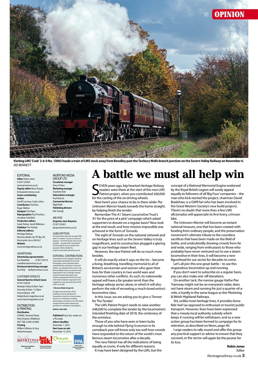 Heritage Railway Preview Pages