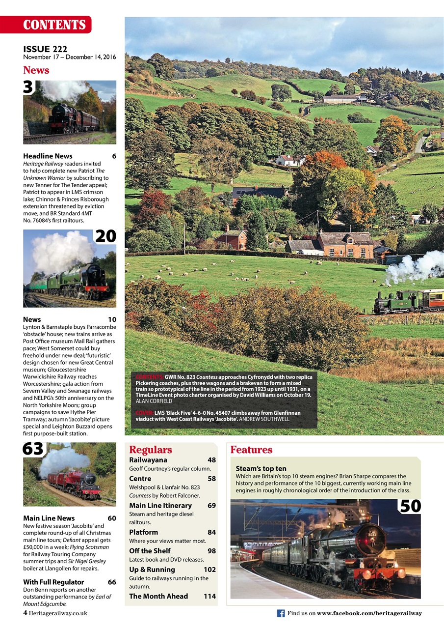 Heritage Railway Preview Pages