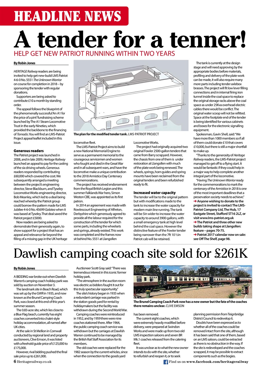 Heritage Railway Preview Pages