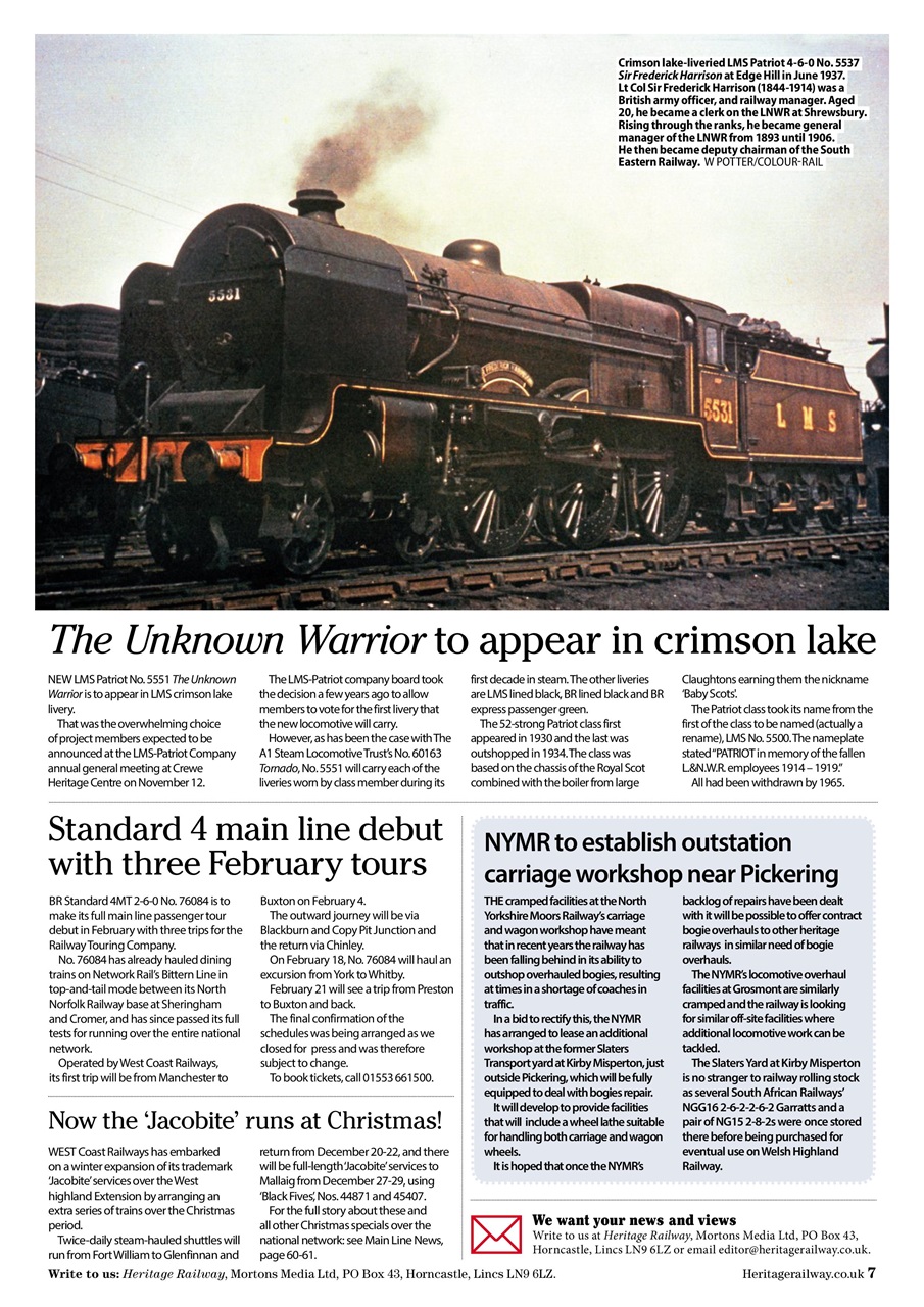 Heritage Railway Preview Pages