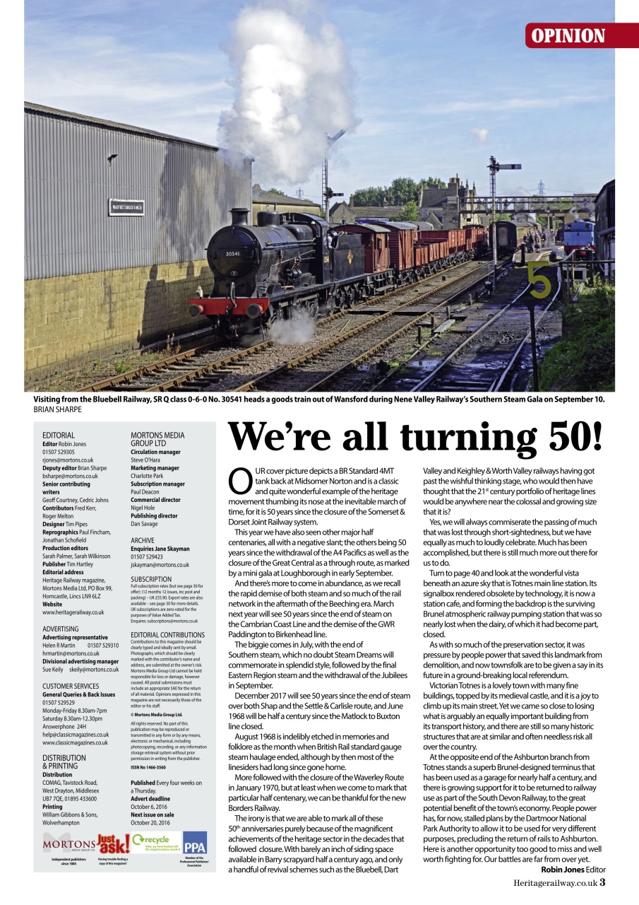 Heritage Railway Preview Pages
