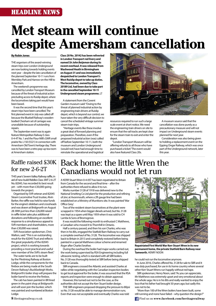 Heritage Railway Preview Pages