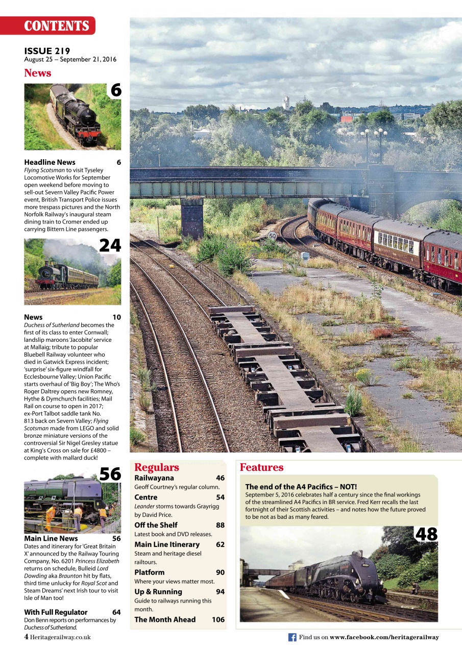 Heritage Railway Preview Pages