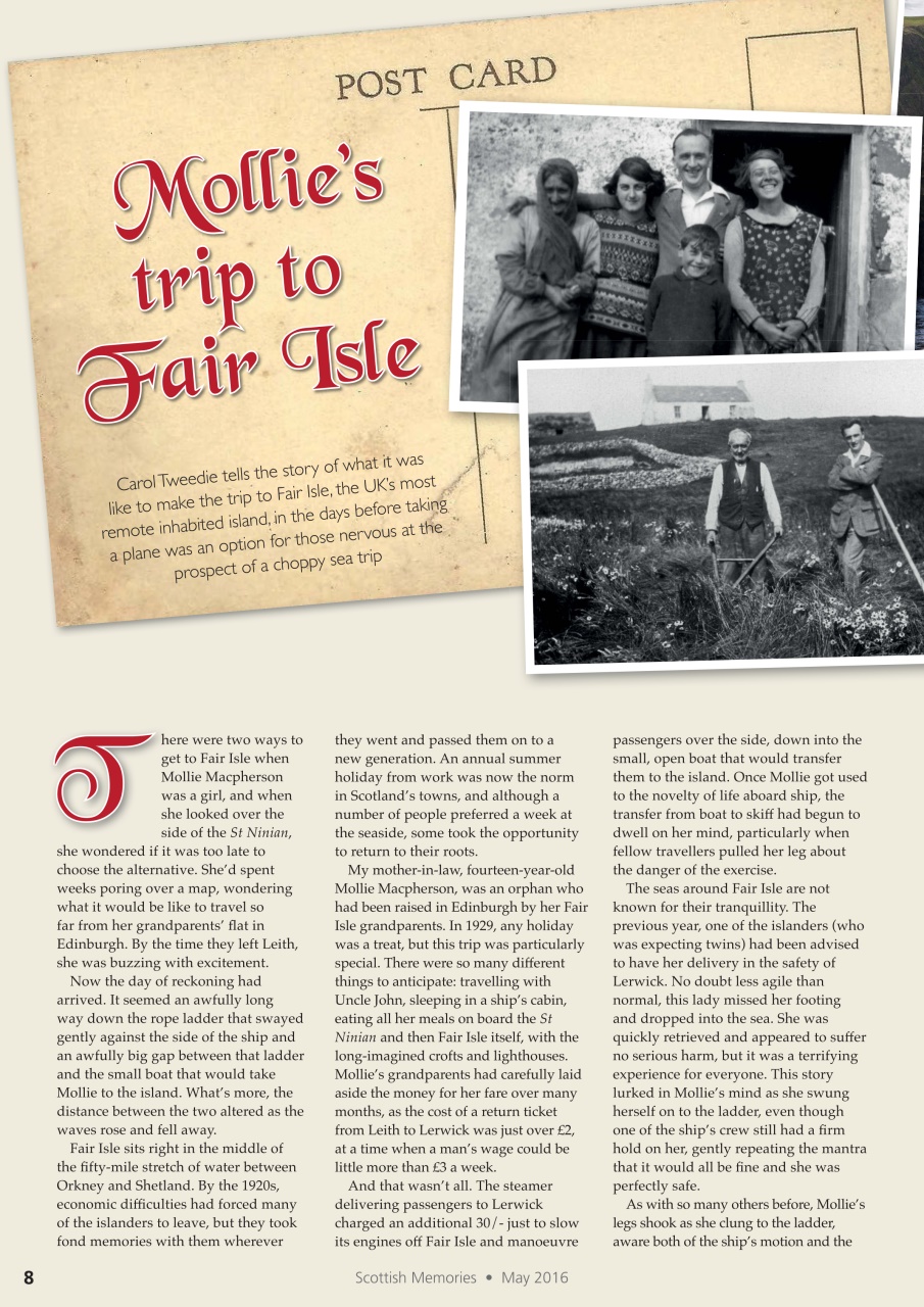 Scottish Memories Preview Pages