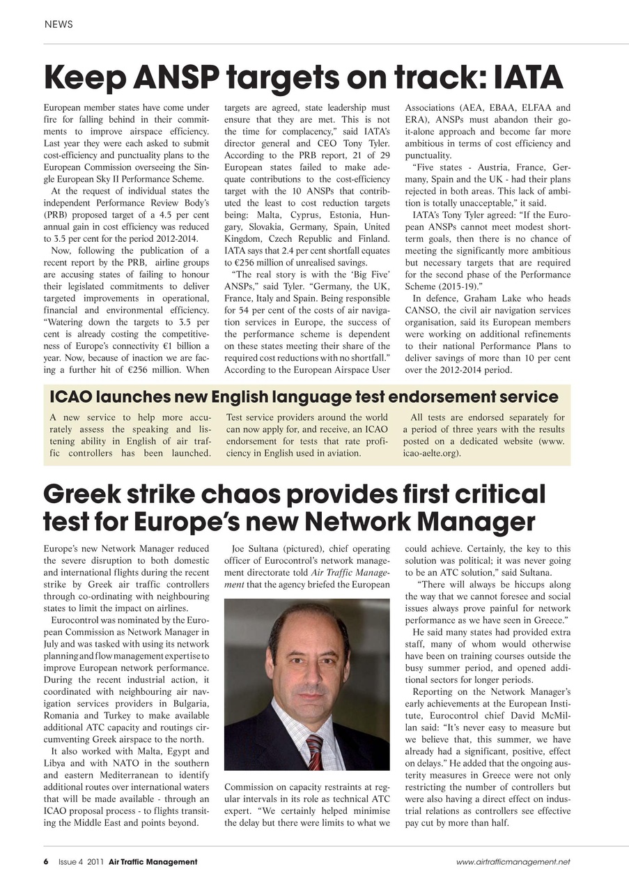 Air Traffic Management Preview Pages