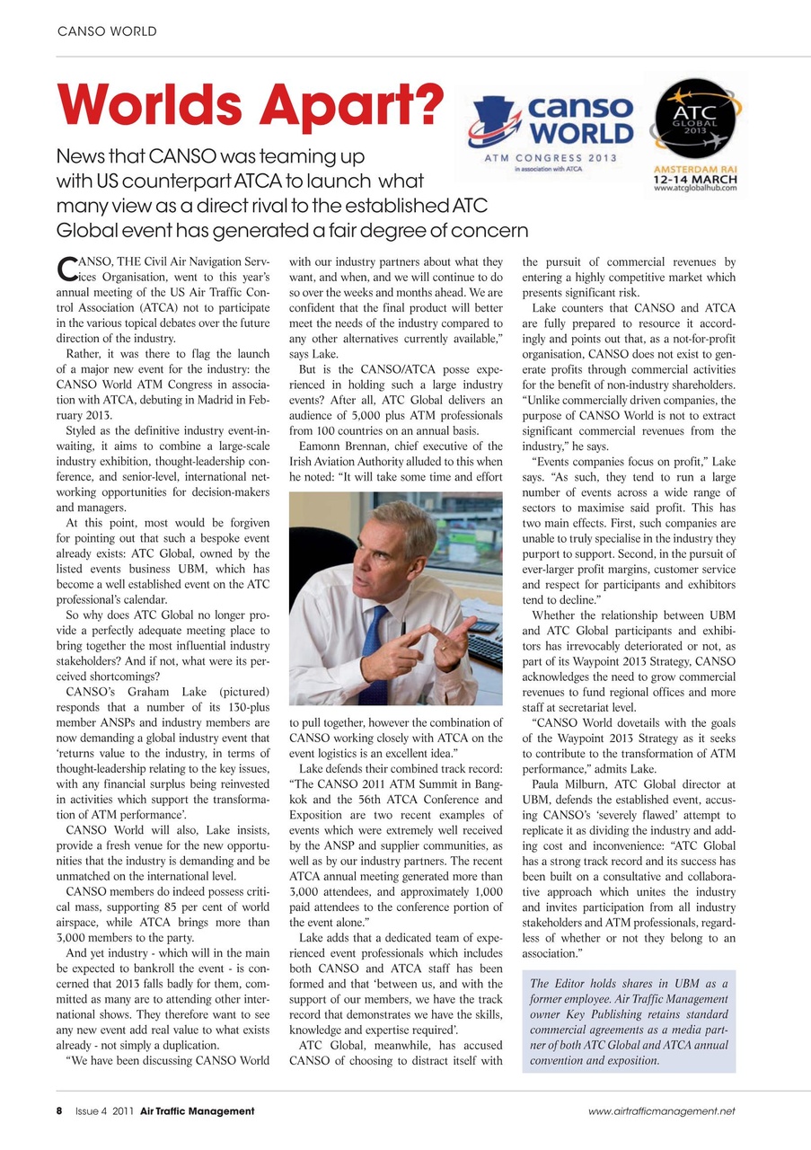 Air Traffic Management Preview Pages