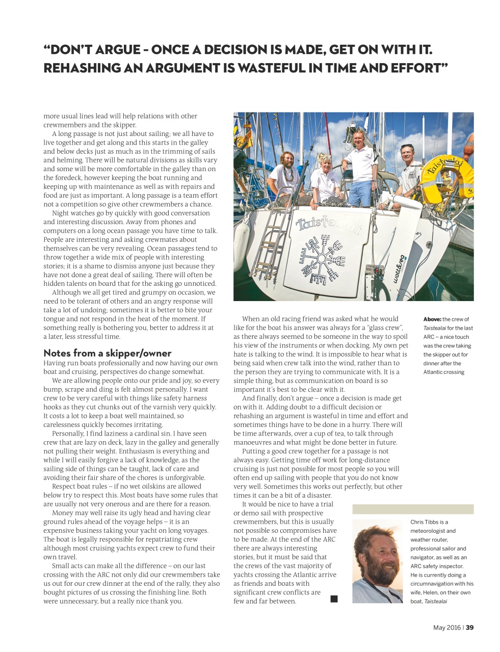 Yachting World Preview Pages