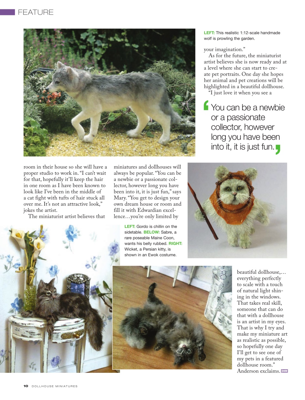 Dollhouse Miniatures Preview Pages