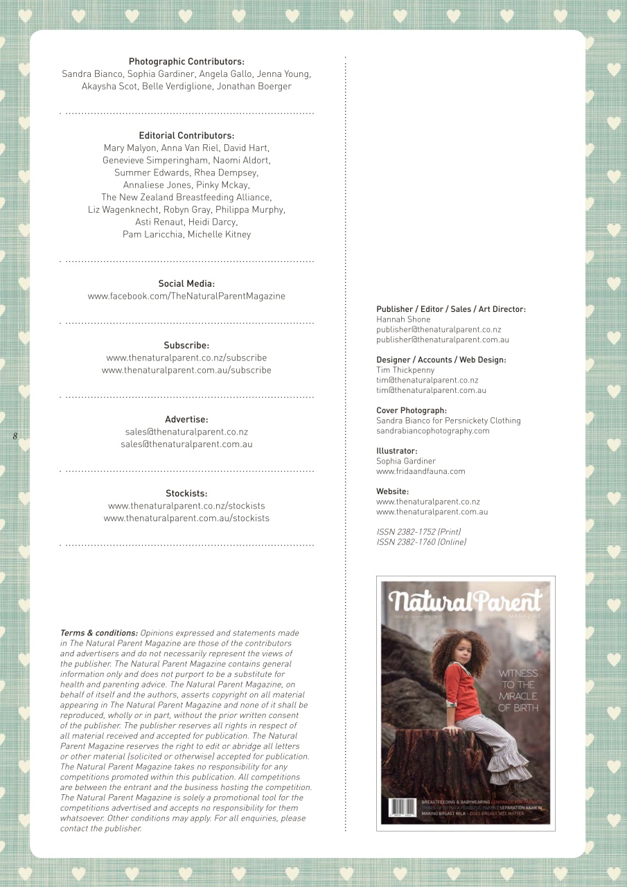 The Natural Parent Magazine Preview Pages