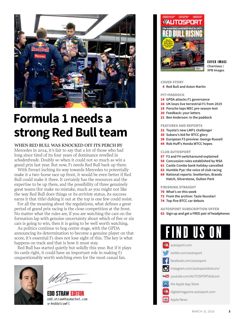 Autosport Preview Pages