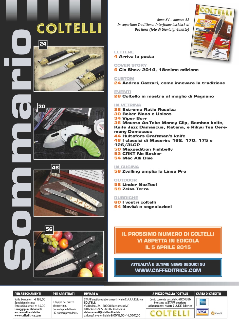 COLTELLI Preview Pages