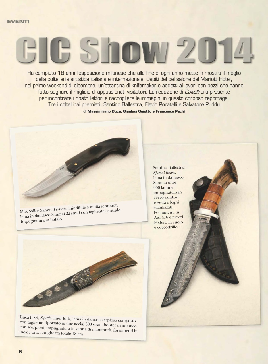 COLTELLI Preview Pages