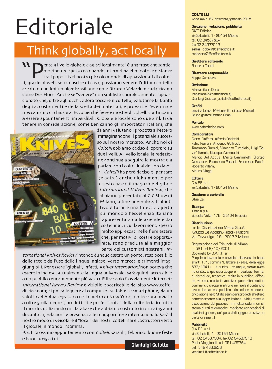 COLTELLI Preview Pages