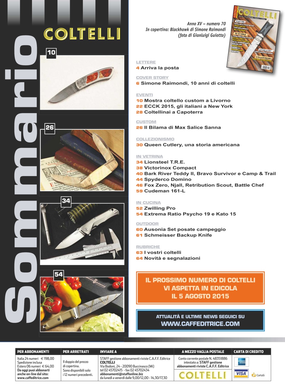 COLTELLI Preview Pages