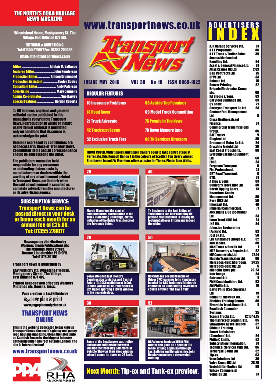 Transport News Preview Pages