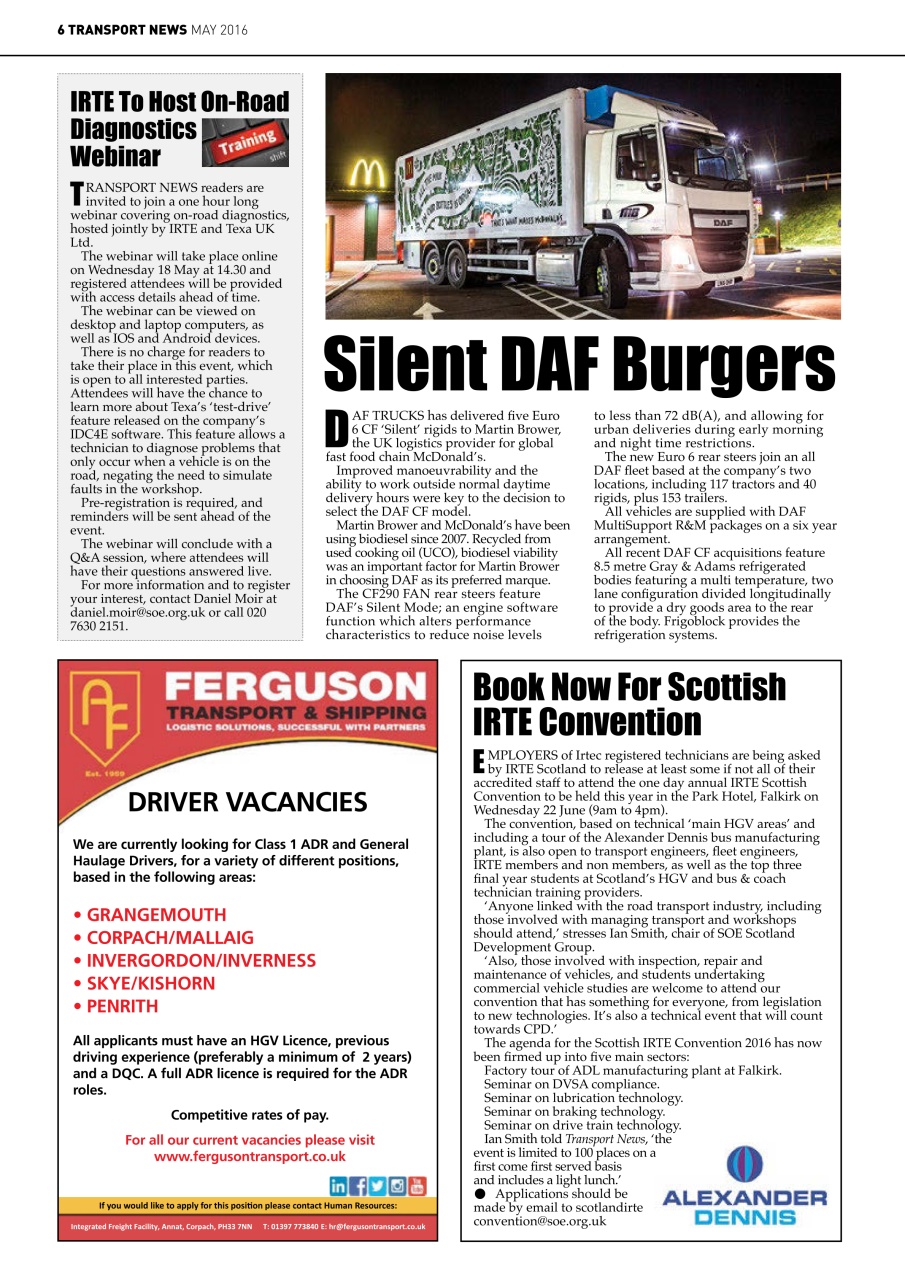 Transport News Preview Pages